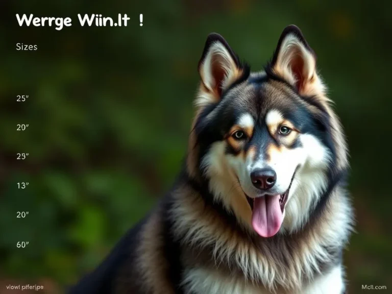 Alaskan Malamute Size Weight Growth Chart