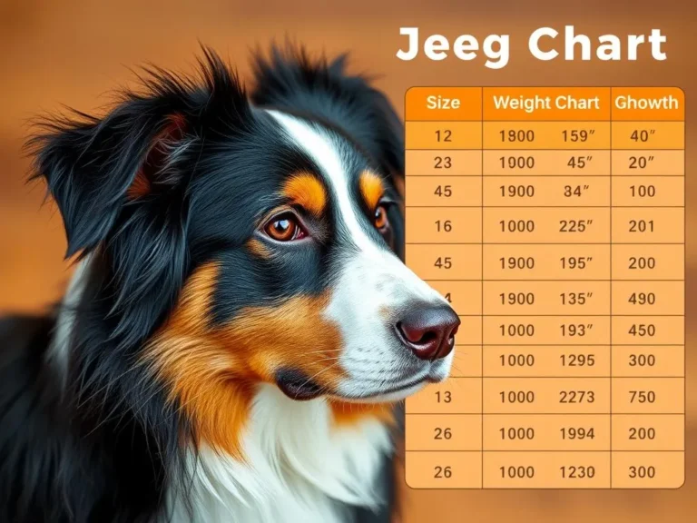 Australian Shepherd Size Weight Growth Chart