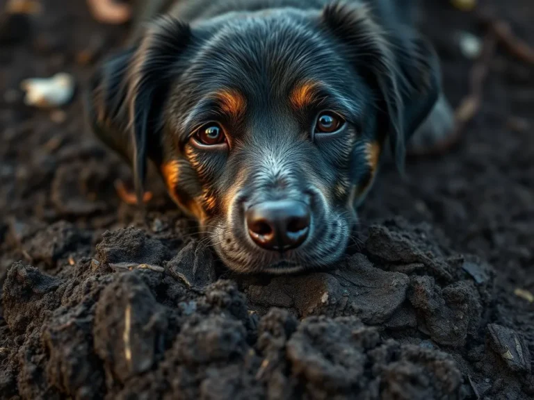 Black Dog Poop