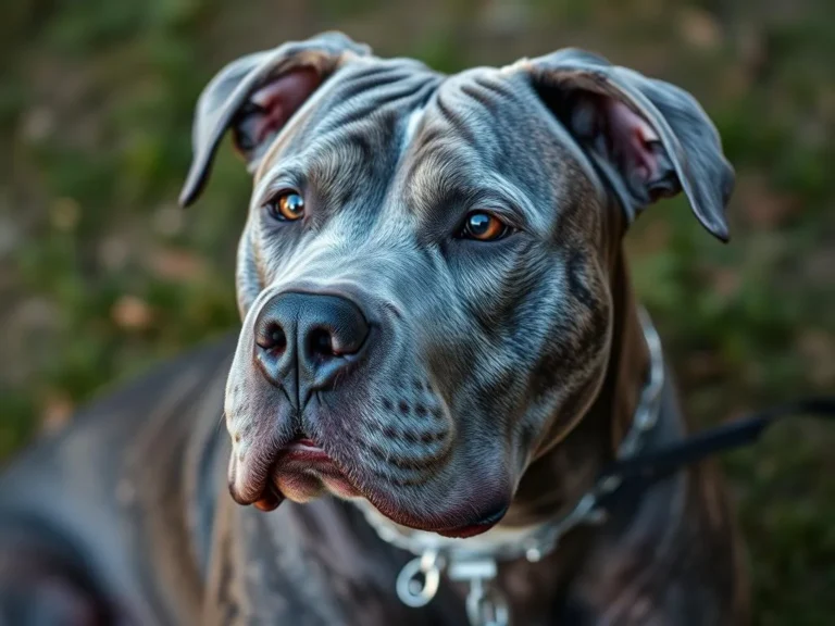 Blue Brindle Pitbull