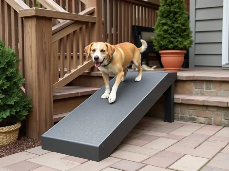 Diy Outdoor Dog Ramp Over Stairs