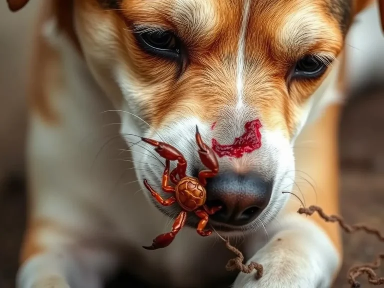 Dog Stung By Scorpion