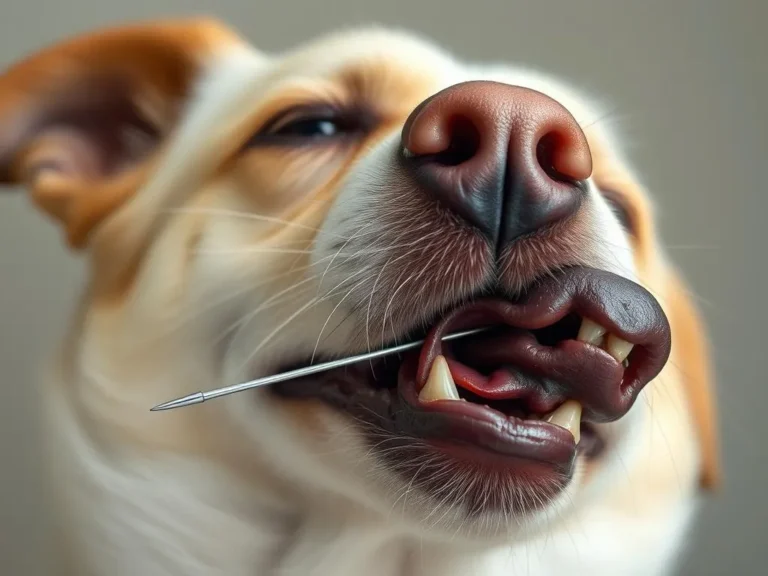 Dog Swallowed Sewing Needle