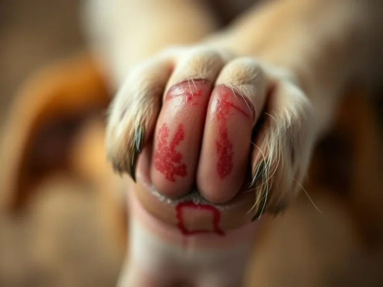 Dog Toenail Injury