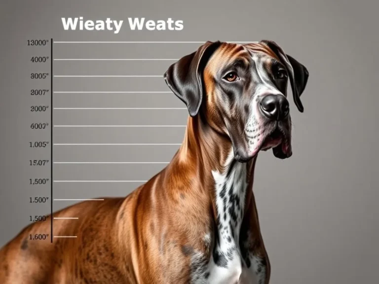 Great Dane Size Weight Growth Chart