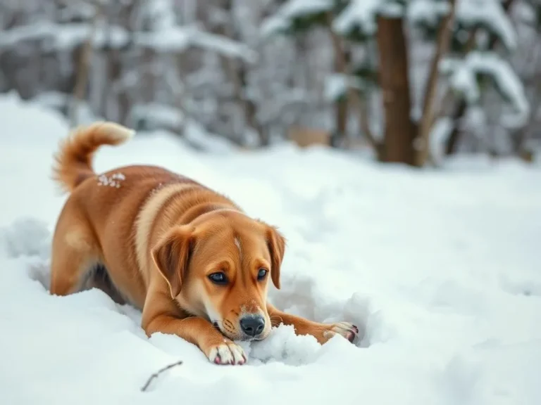 How To Get A Dog To Poop In Snow