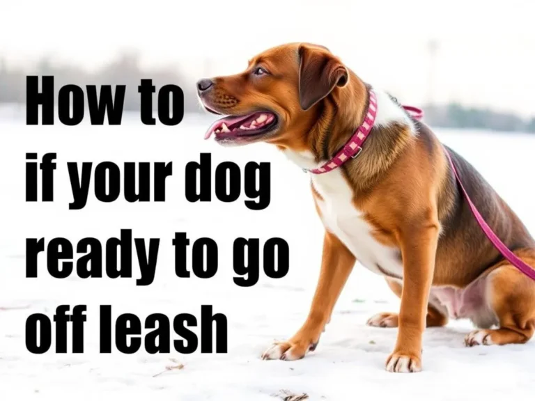 How To Know If Your Dog Is Ready To Go Off Leash