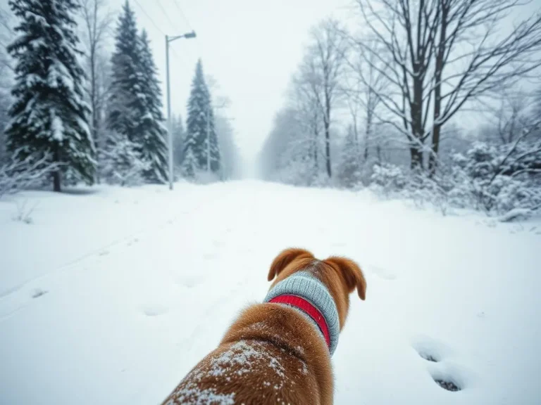 How To Walk Your Dog In The Winter Snow