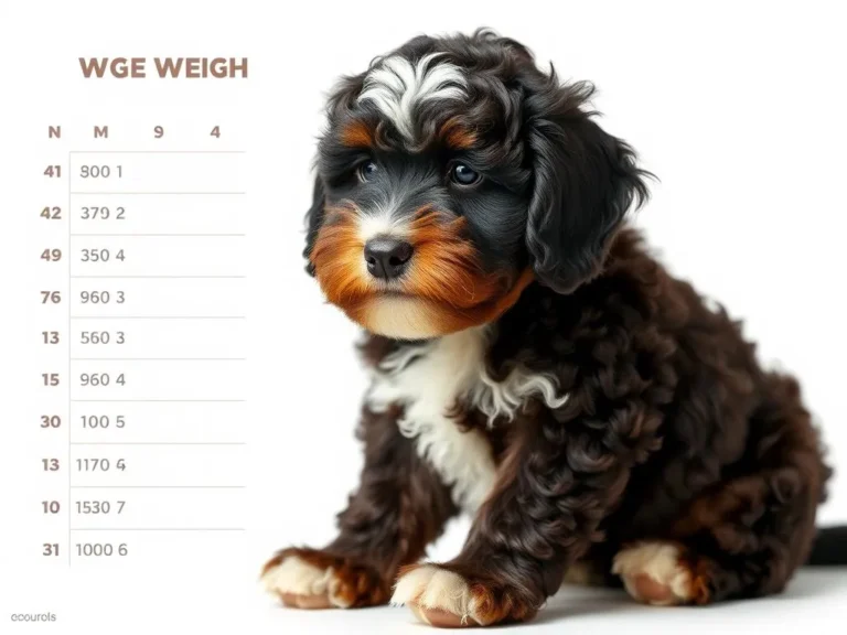 Mini Bernedoodle Size Weight Growth Chart
