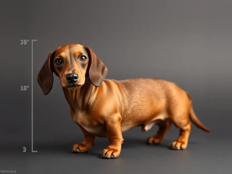 Mini Dachshund Size Weight Growth Chart