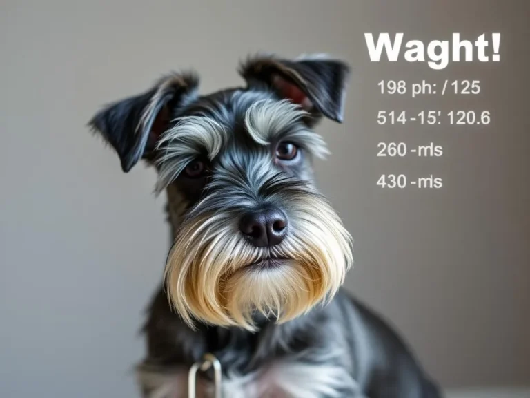 Miniature Schnauzer Size Weight Growth Chart