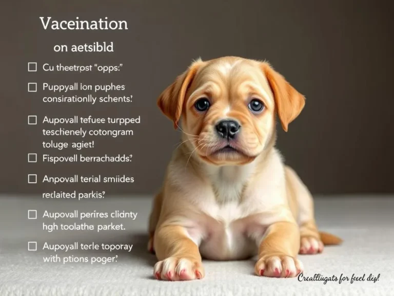 Puppy Vaccination Schedule