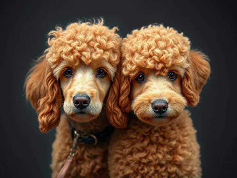 Red Vs Apricot Poodle