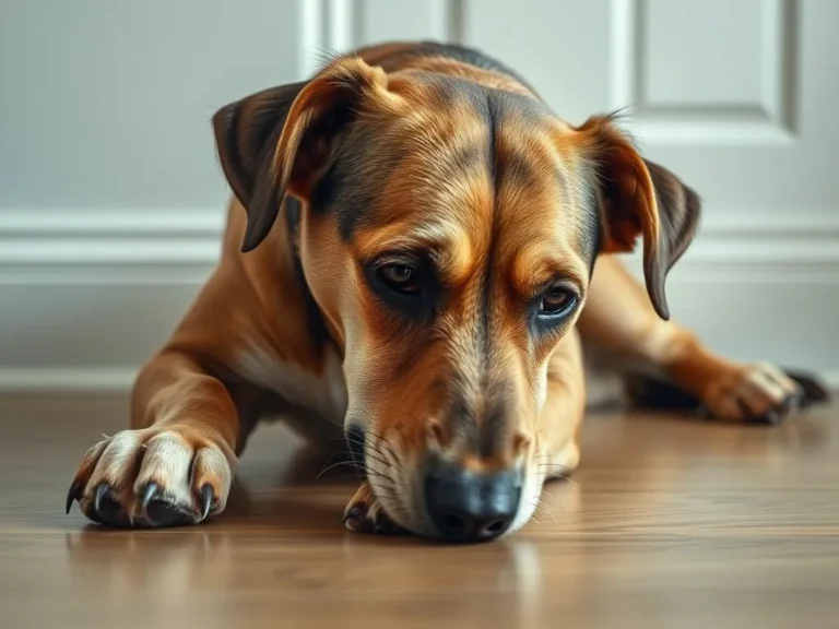 Senior Dog Slipping On Floor
