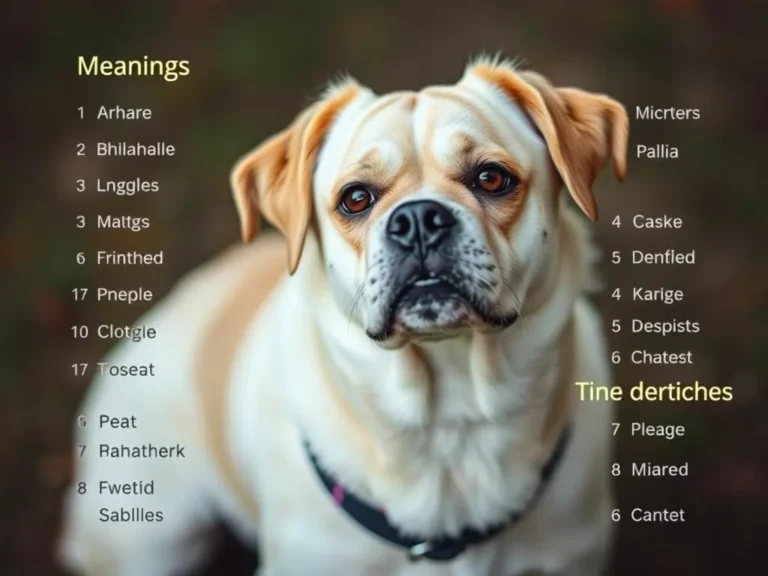 Unique Female Dog Names With Meanings